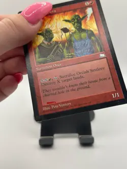 MTG, Orcish Settlers $3 ORDER MIN *w/ ink mark LP physical Weatherlight Regular - Image 2