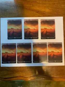 7 Count, Bulk, Magic: The Gathering Plains Full Art Basic Land Unstable 213 - Image 1