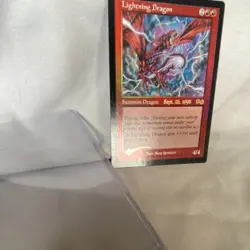 Wizards of the Coast Lightning Dragon Urza's Saga Prerelease Foil Rare 1998 - Image 2