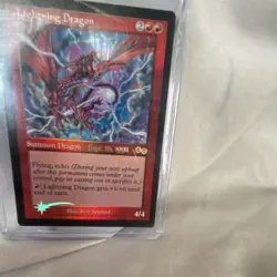 Wizards of the Coast Lightning Dragon Urza's Saga Prerelease Foil Rare 1998 - Image 4