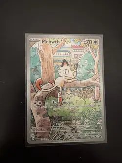 Meowth Pokemon 2025 Phantasmal Flames Illustration Rare IR Card 106/094 - Image 1