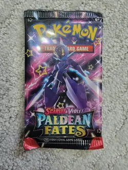 Paldean Fates Booster Pack Pokemon Scarlet and Violet New Sealed Mint - Image 1
