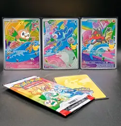 Pokemon TCG First Partner Illustration Collection - Gen 7 Alolan Starter Set - Image 1