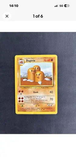 Pokemon TCG Dugtrio & Pidgeotto Base Set Rares Private Listing Only - Image 1