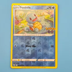 SQUIRTLE 015/078 COMMON POKEMON GO POKEMON REVERSE HOLO NM/M - Image 1