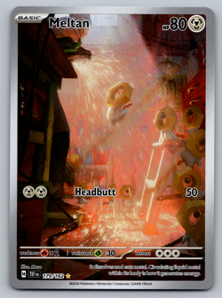Meltan Pokemon Temporal Forces 179/162 Full Art Illustration Rare NM - Image 1
