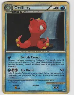 Octillery Holo Rare HGSS Unleashed 6/95 Near Mint Pokemon - Image 1