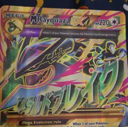 M Rayquaza EX 98/98 Secret Rare Full Art Holo - XY Ancient Origins - Image 4