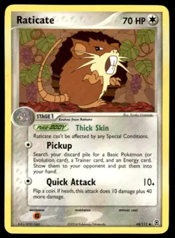 Pokemon FireRed & LeafGreen #48/112 Raticate Uncommon LP - Image 1
