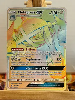 Metagross GX 157/145 Rainbow Stunde Der Wachter Deutsch Exc Pokemon - Image 1