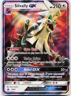 Silvally GX - SM91 Holo Promo Sun & Moon Promo Pokemon Lightly Played - Image 1
