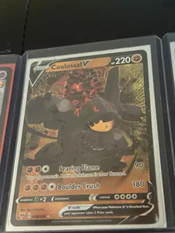 Pokemon TCG V Holo Lot 10 (NM) Golurk V Coalossal V Lance’s Charizard V - Image 3