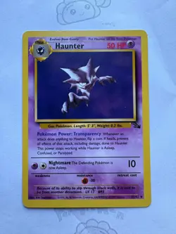 Haunter 21/62 Pokemon Fossil Regular (LP) - Image 1