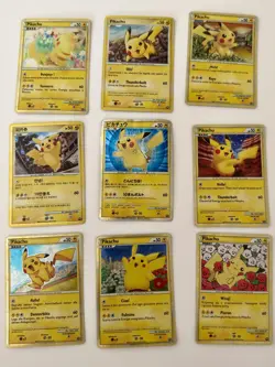 Pokemon Pikachu Worlds Collection: 2010 Complete Set 9/9 - Image 1