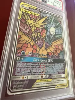 Pokemon SM Black Star Promo SM210 Moltres & Zapdos & Articuno GX PSA 10 - Image 3