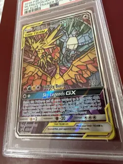 Pokemon SM Black Star Promo SM210 Moltres & Zapdos & Articuno GX PSA 10 - Image 4