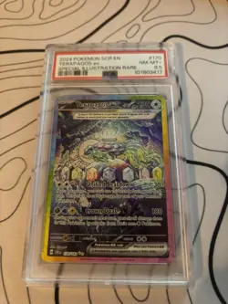 Pokemon 2024 TCG SV07 Stellar Crown Terapagos ex 170/142 SIR Holo ENG PSA 8.5 - Image 1