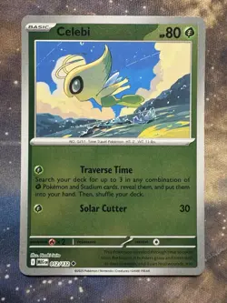 Pokemon TCG Celebi 012/132 Me01: Mega Evolution Reverse Holo - Image 1