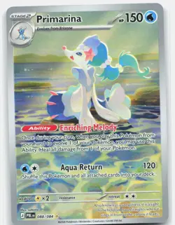 Primarina Holo Illustration Rare ME05: Pitch Black 088/084 NM - Image 1