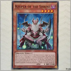 Keeper of the Shrine - CORE-EN024 - Common 1st Edition Yugioh - Image 1