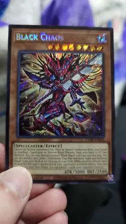 Yu-Gi-Oh Black Chaos (Secret Rare) Chaos Origins 1st Edition Near Mint - Image 1