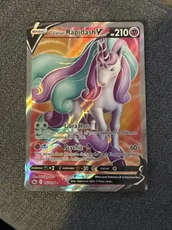 Pokemon Galarian Rapidash V Full Art 167/198 Chilling Reign - Image 1