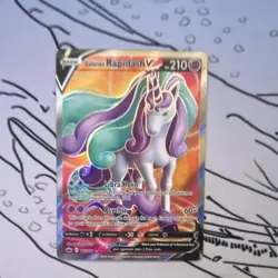 Galarian Rapidash V 167/198:Chilling Reign-Ultra Rare Holo - Image 1