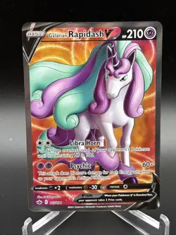 Pokemon TCG Galarian Rapidash V Sword & Shield - Chilling Reign 167/198 Holo - Image 1