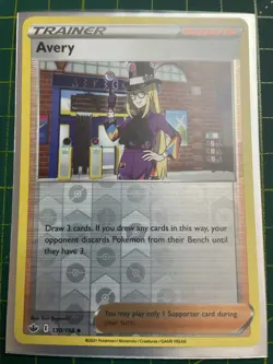 Pokemon Card Avery 130/198 Trainer Chilling Reign Reverse Holo - Image 1
