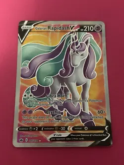 Pokemon TCG Galarian Rapidash V Sword & Shield - Chilling Reign 167/198 Holo... - Image 1