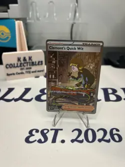 Clemont's Quick Wit 243/191 Sv08: Surging Sparks Holo - Image 1