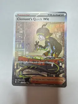 Clemont's Quick Wit Holo Sir 243/191 SV08 Surging Sparks - See Photos! - Image 1
