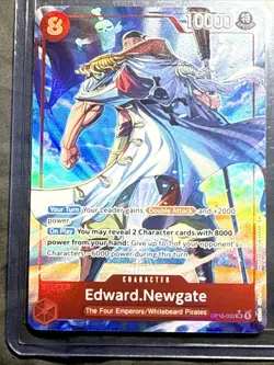 One Piece OP16 Edward Newgate Alt Art SR OP16-003 The Time of Battle EN NM - Image 1
