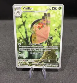 Pokemon TCG Vivillon 193/191 Sv08 Surging Sparks Illus Rare Holo English - Image 1