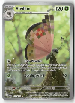 Vivillon Holo Illustration Rare SV08: Surging Sparks 193/191 NM - Image 1