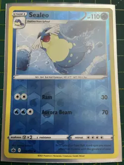 Sealeo Reverse Holo 038/198 Chilling Reign Pokemon TCG Card - Image 1