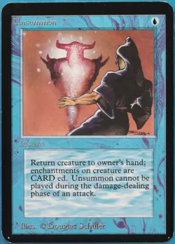 Unsummon Alpha PLD Blue Common MAGIC THE GATHERING CARD (ID# 522411) ABUGames - Image 1