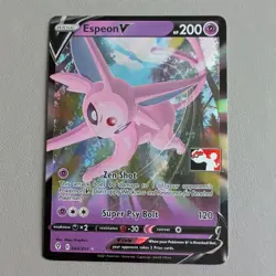 Espeon V 064/203 Play! Prize Pack Series 1 Stamped Pokemon Card 2021 NM - Image 1