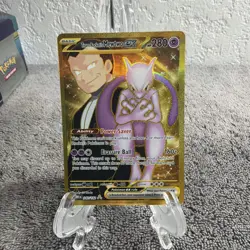 Team Rocket’s Mewtwo ex 240/182 Pokemon TCG Destined Rivals Gold Holo Card - Image 2