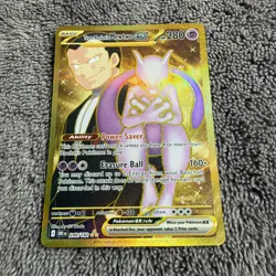 Team Rocket’s Mewtwo ex 240/182 Pokemon TCG Destined Rivals Gold Holo Card - Image 4