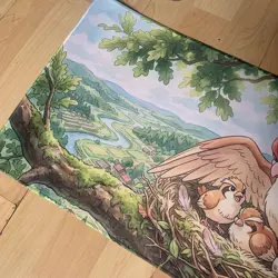Pidgey Pidgeotto Rubber Playmat Play Mat Tcg Trading Card Game Pokemon Gaming - Image 3