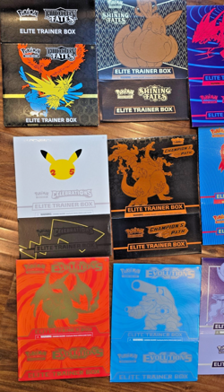 18 x Lot Pokemon Trading Card ETBs Game Elite Trainer Box Cover (Only) Sleeves - Image 2
