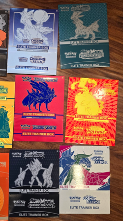 18 x Lot Pokemon Trading Card ETBs Game Elite Trainer Box Cover (Only) Sleeves - Image 4