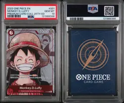 2023 ONE PIECE MONKEY D LUFFY PREMIUM CARD COLLECTION 25TH ED PSA 10 - Image 1