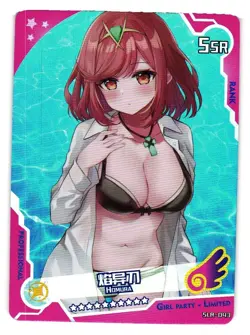 Homura SSR Goddess Story Doujin Girl Party Holo Foil Card Swimwear - Image 1