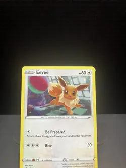 Pokemon TCG - Eevee SWSH212 SWSH: Sword & Shield Promo Cards Holo LP Condition - Image 2