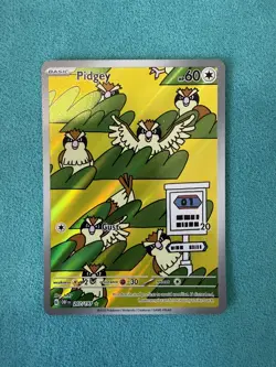 Pokemon Pidgey TCG Illustration Rare Card Obsidian Flames 207/197 NM/M - Image 1