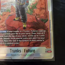 Dragon Ball Super Card Game Fusion World Manga Future Trunks Alt Art SB02-010 - Image 4