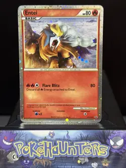 Pokemon Card Entei HGSS20 HeartGold SoulSilver Promo Rare Light Play - Image 1