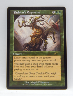 Magic the Gathering TCG - Commander Promo Retro Frame #1 - RISHKAR'S EXPERTISE - Image 1